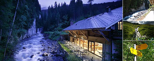 Trainingsort in den Bergen